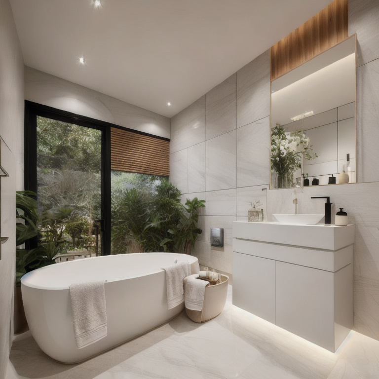 Modern Boho Bathroom