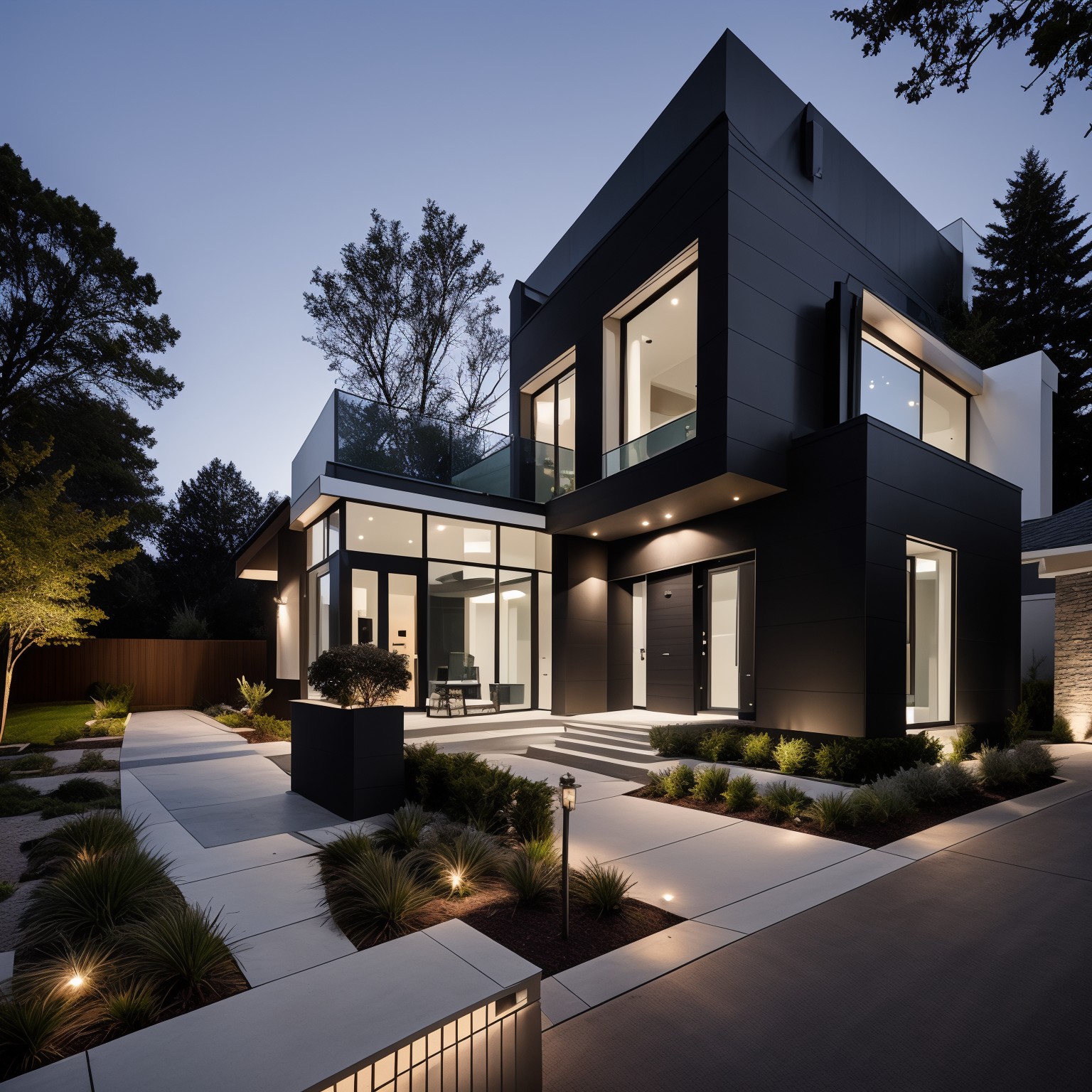 AI Modern home exterior design