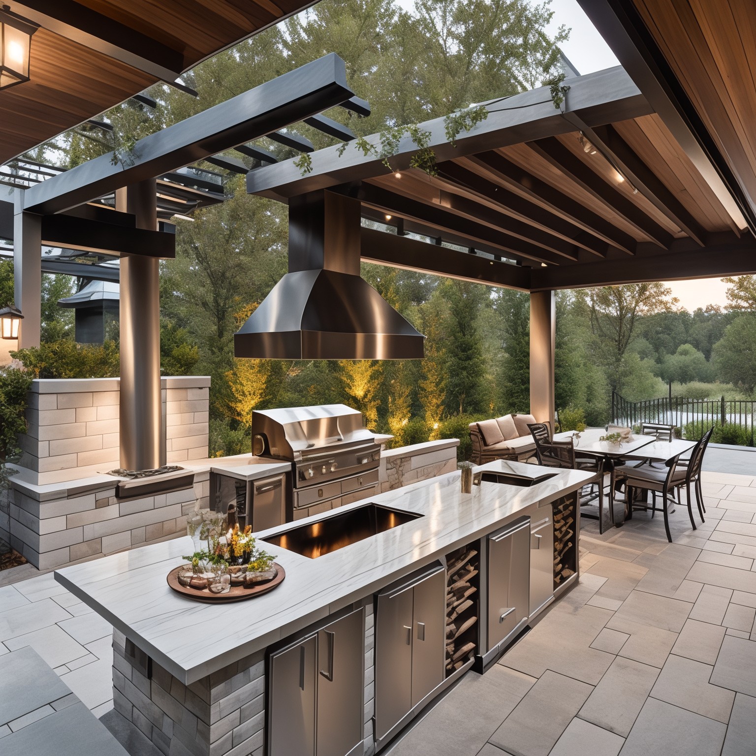 Modern Outdoor Kitchen