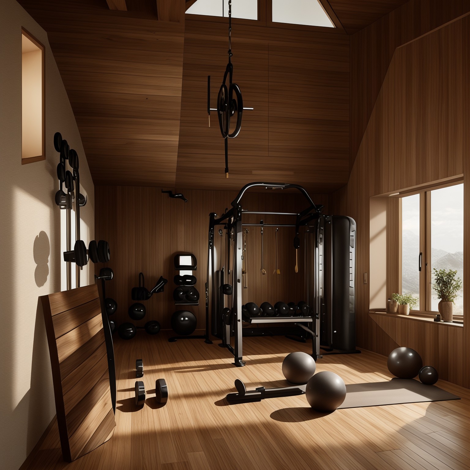 Organic Modern Home Gym