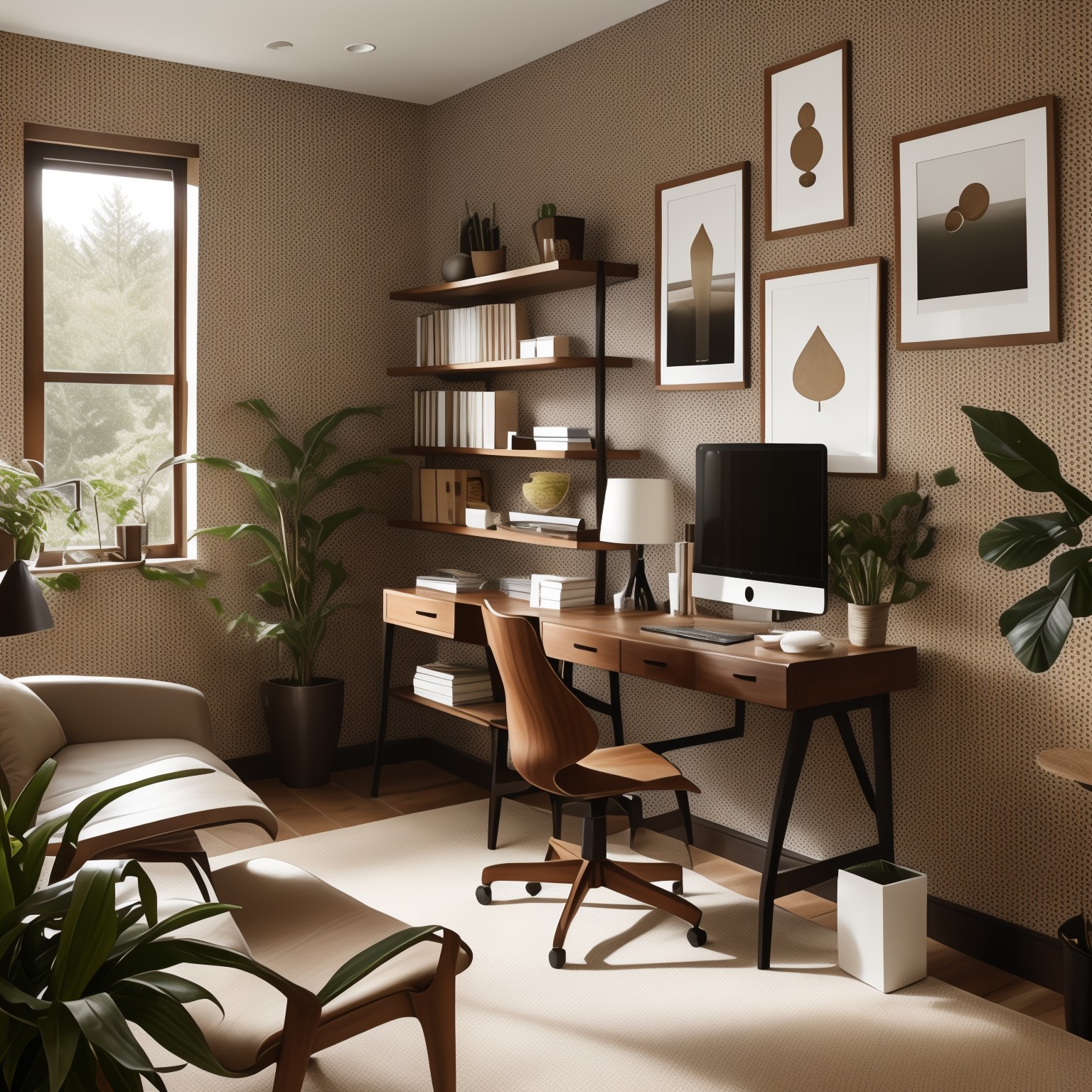 Organic Modern Home Office