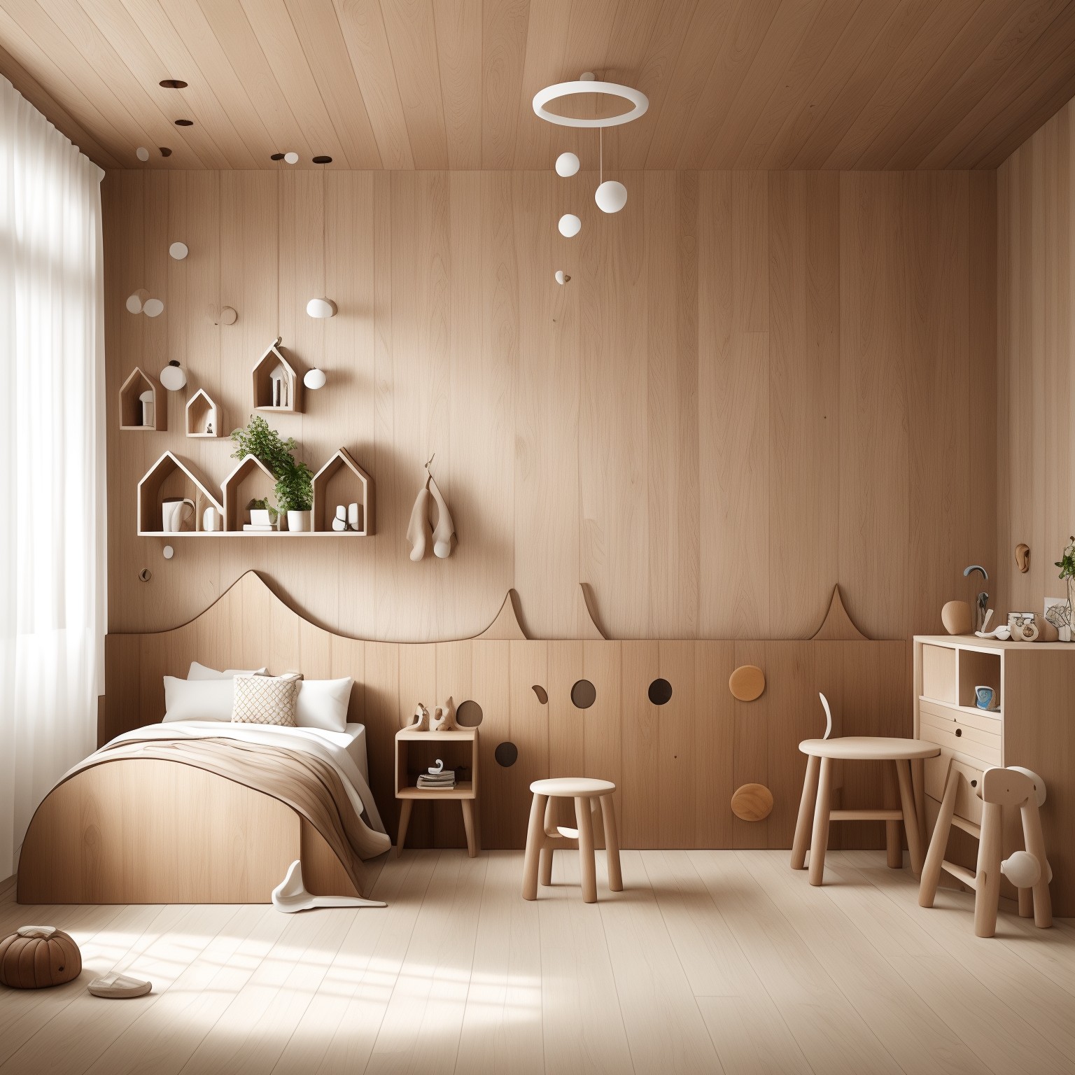 Organic Modern Kids Room
