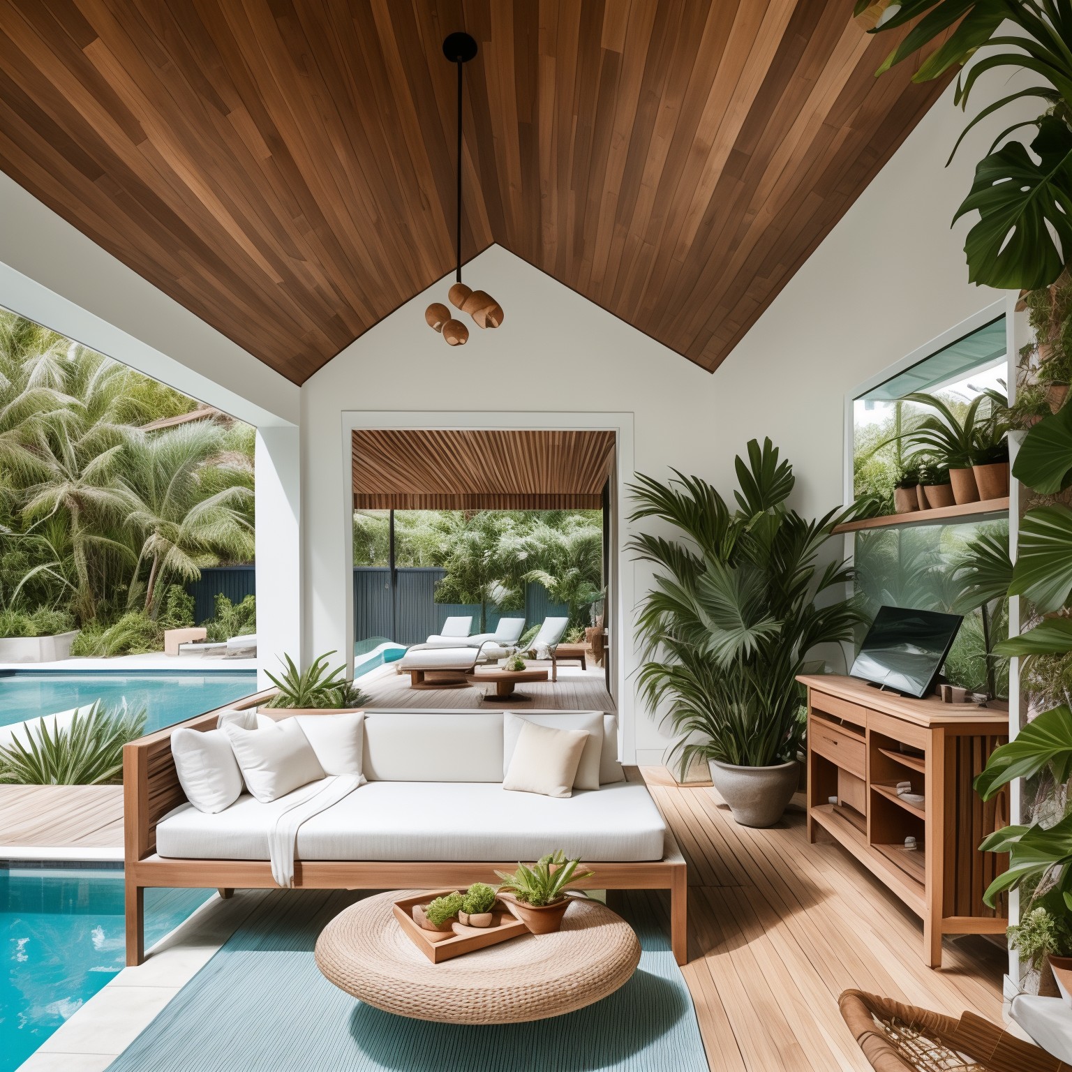 Organic Modern Pool House