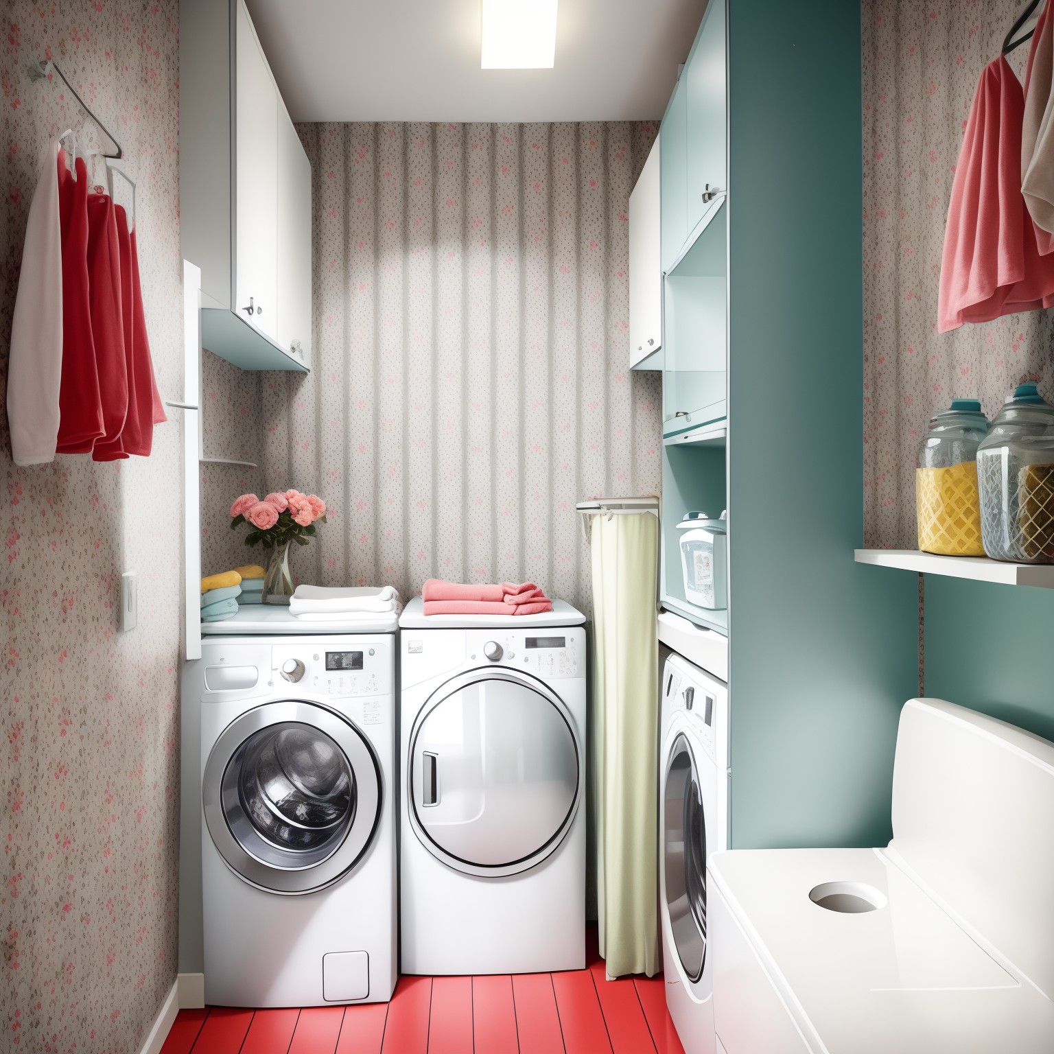 Retro Laundry Room