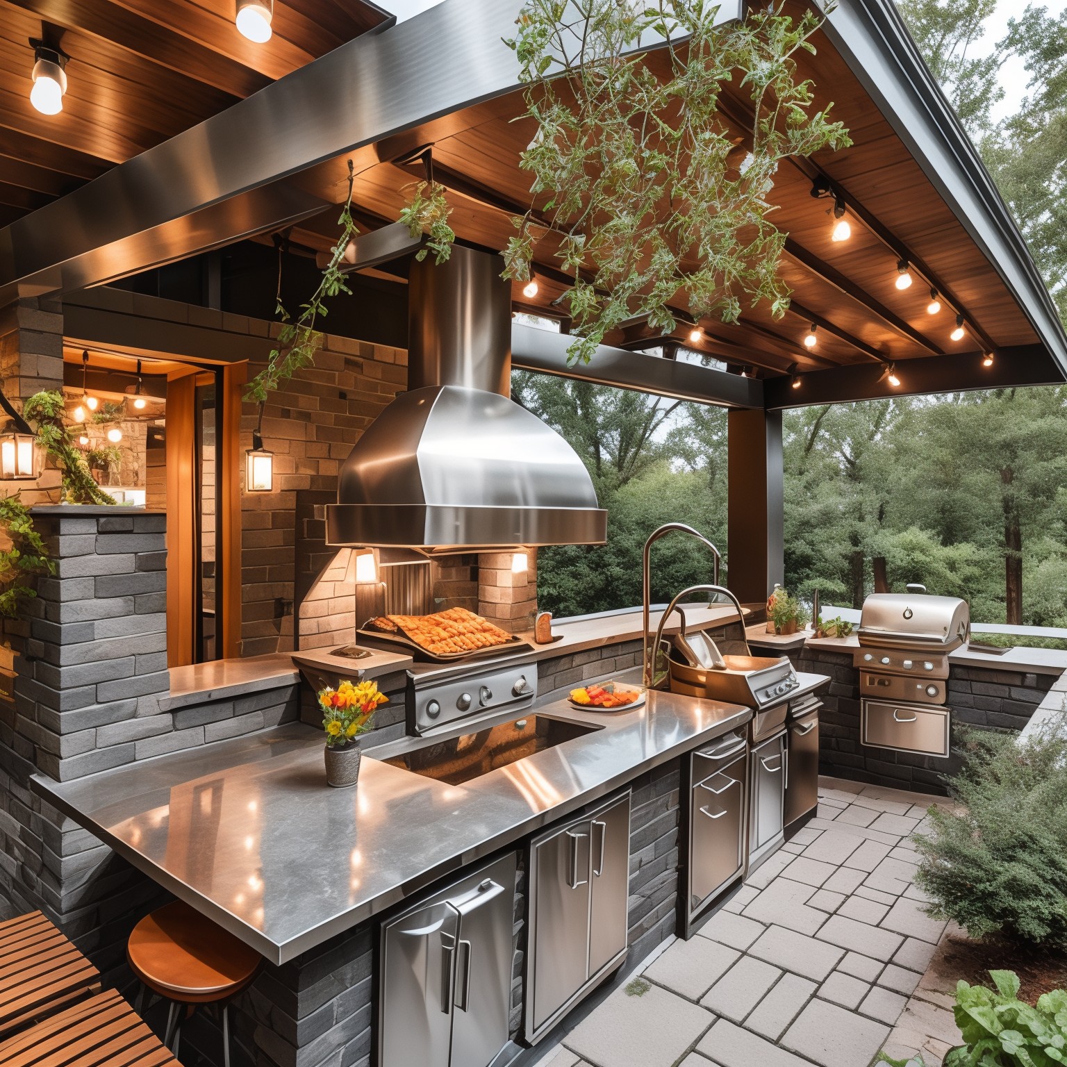 Retro Outdoor Kitchen