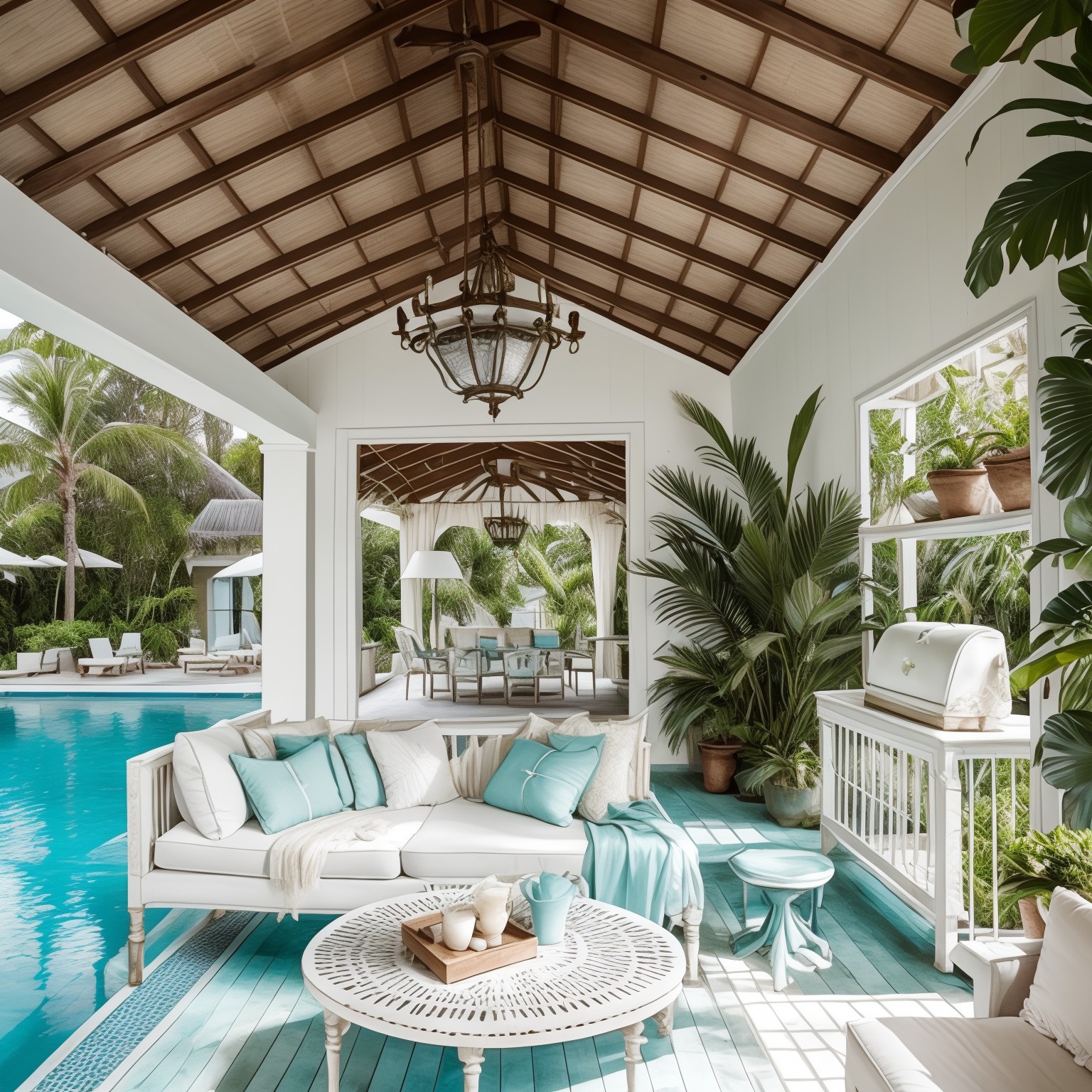 Shabby Chic Pool House