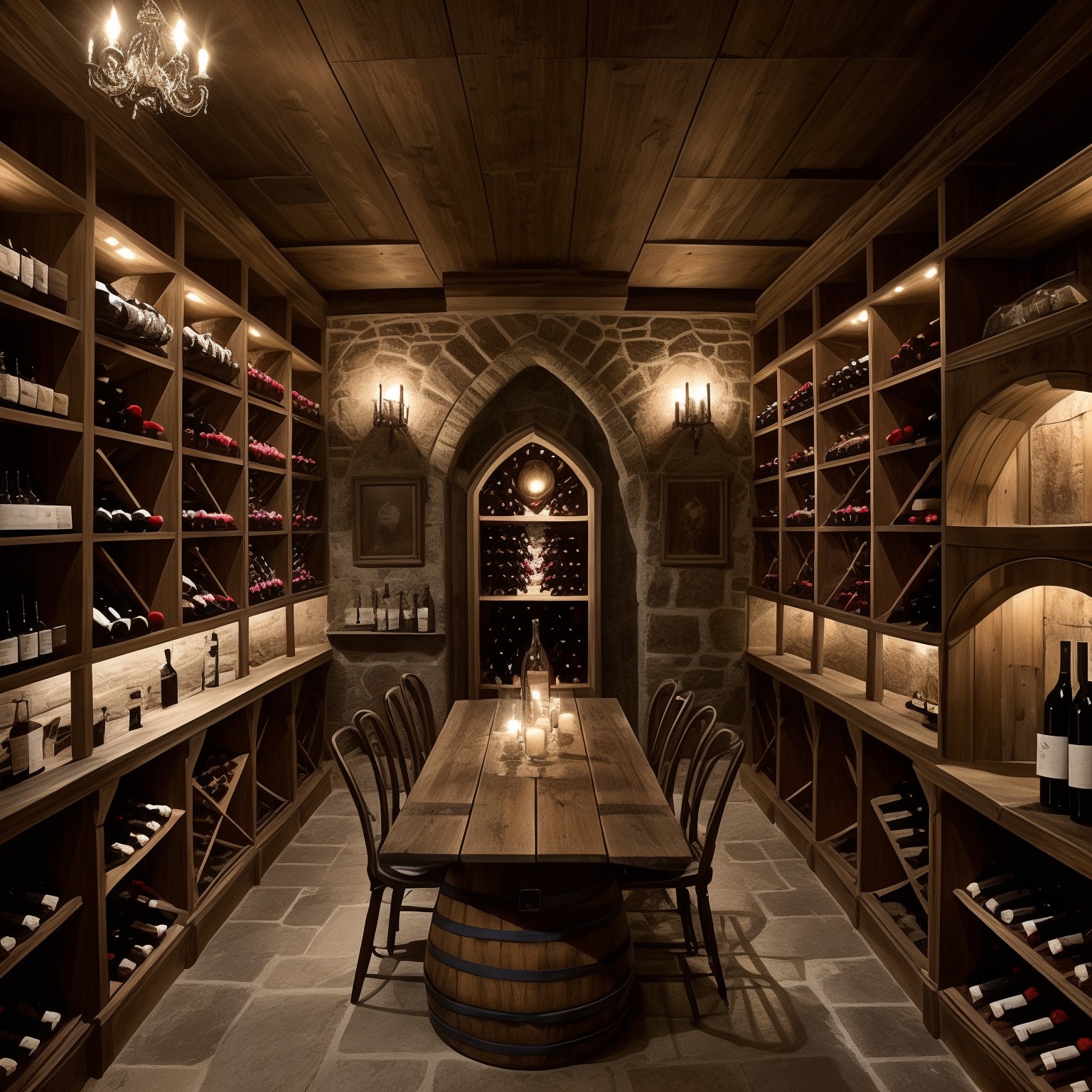 Shabby chic Cave à vin