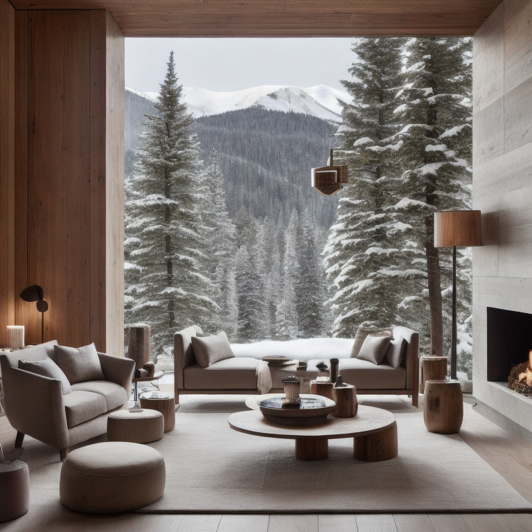 Ski Chalet Living Room