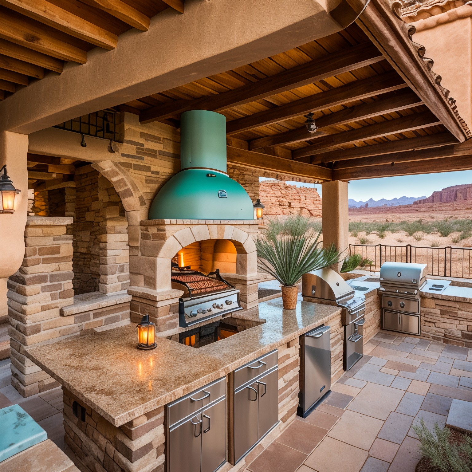 Południowo-zachodni Outdoor Kitchen