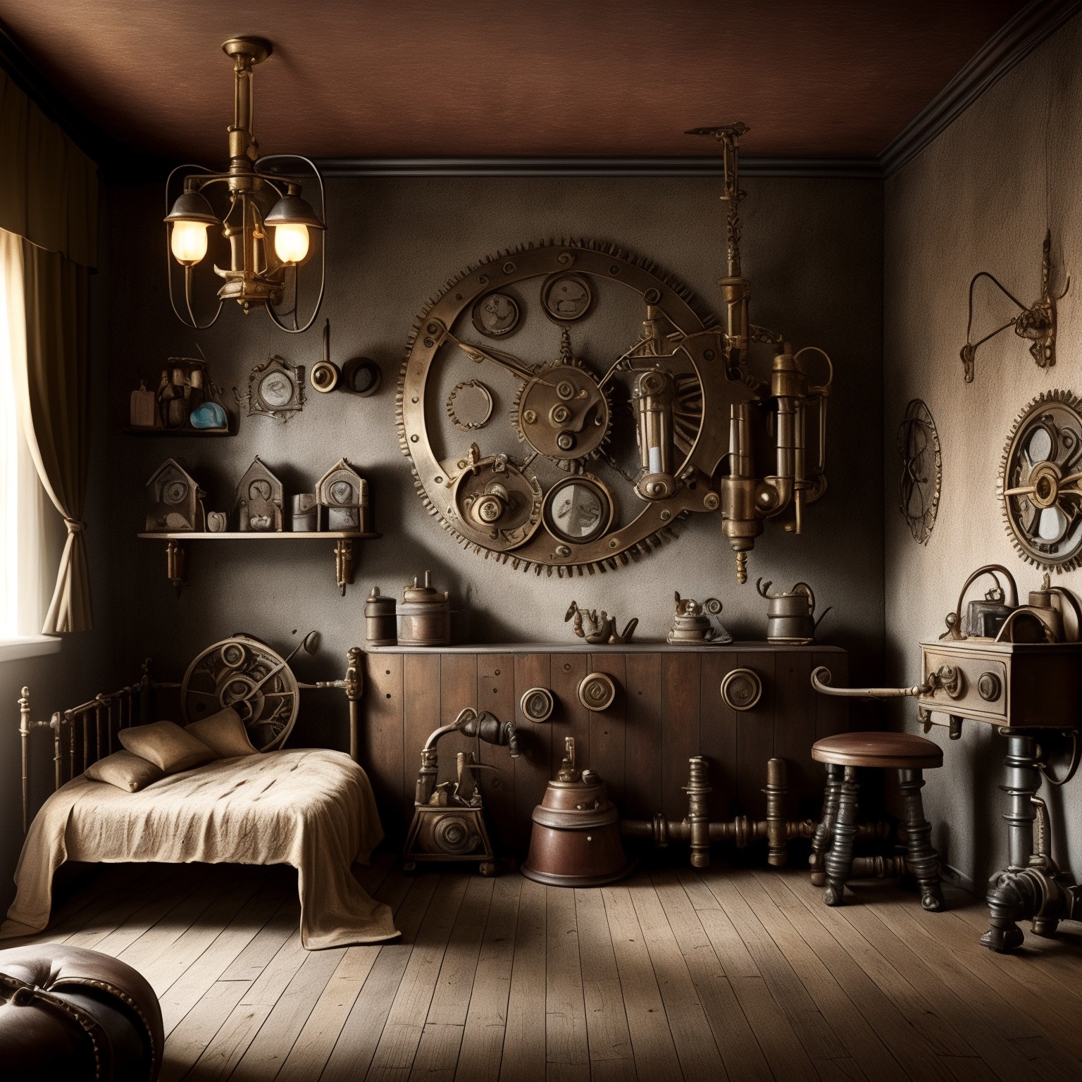 Steampunk Kids Room