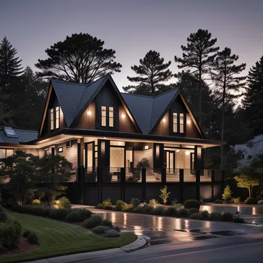 Abstract Expressionism home exterior design - example 2