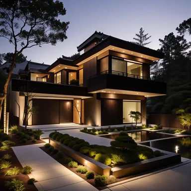 Asian Fusion home exterior design - example 3