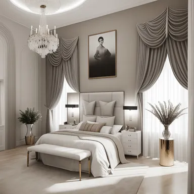 Contemporary Guest Room design - AI generated interior design visualization