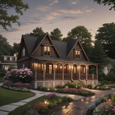 Cottagecore home exterior design - example 2