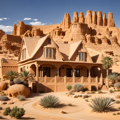 Desert home exterior design - example 2