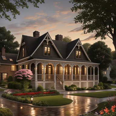 English Country home exterior design - example 2