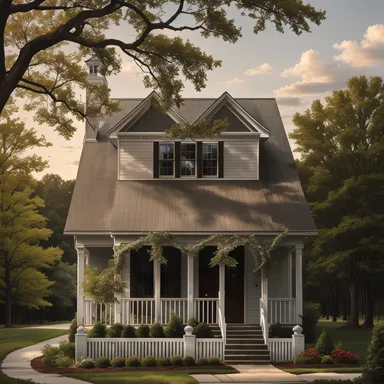 Farmhouse home exterior design - example 4