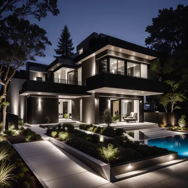 Glam home exterior design - example 3