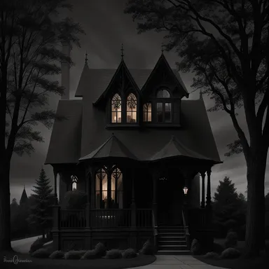 Gothic home exterior design - example 4