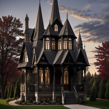 Gothic Revival home exterior design - example 4