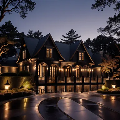 Hollywood Regency home exterior design - example 2