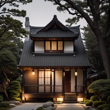 Japanese home exterior design - example 4
