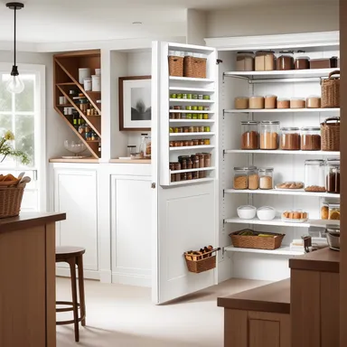 Minimalist Pantry design - AI generated interior design visualization