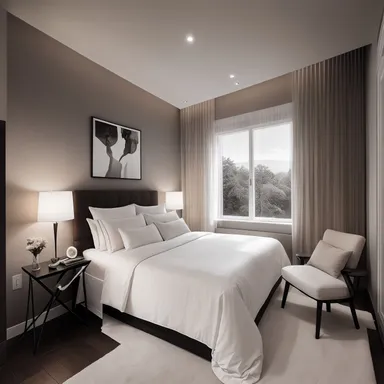 Modern Bedroom design - AI generated interior design visualization