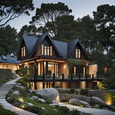 Organic Modernism home exterior design - example 2