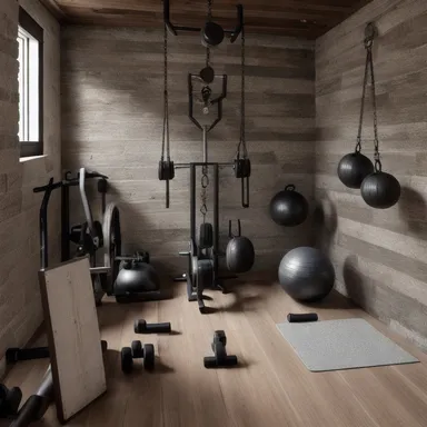 Rustic Home Gym projekt