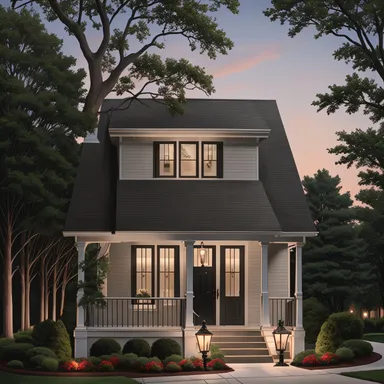 Transitional home exterior design - example 4