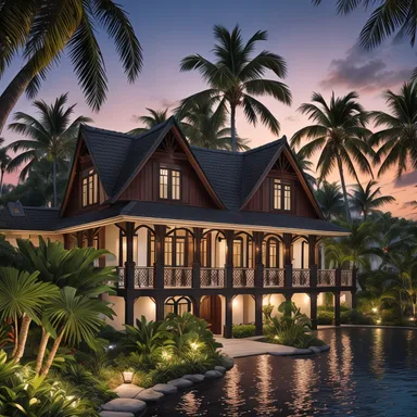Tropical home exterior design - example 2