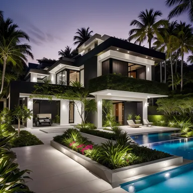 Tropical home exterior design - example 3