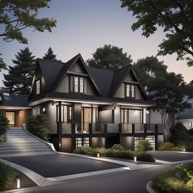 Urban home exterior design - example 2