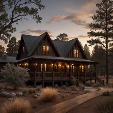 Western home exterior design - example 2