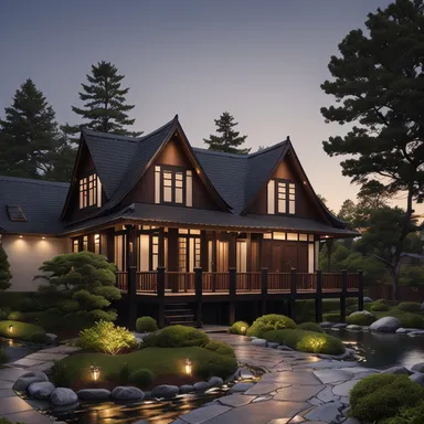 Zen home exterior design - example 2
