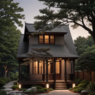 Zen home exterior design - example 4