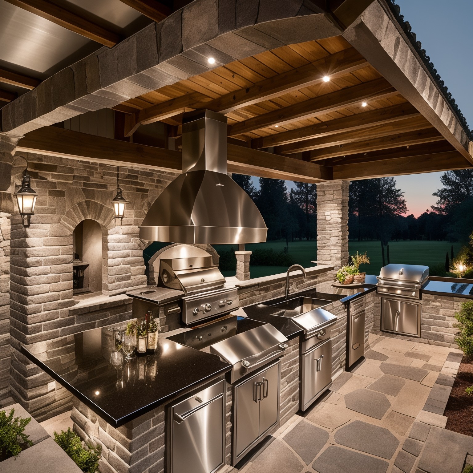Tradycyjny Outdoor Kitchen