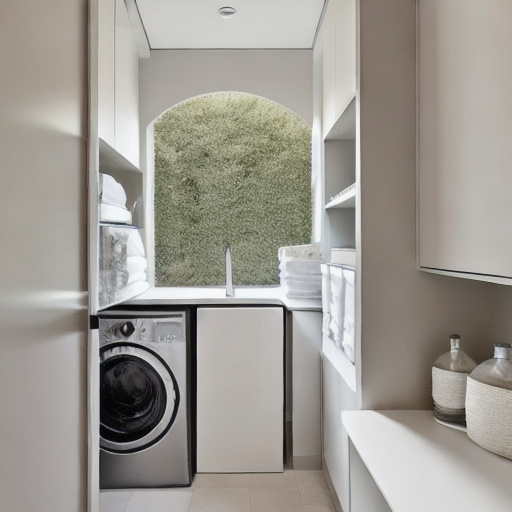 Transitional Laundry Room