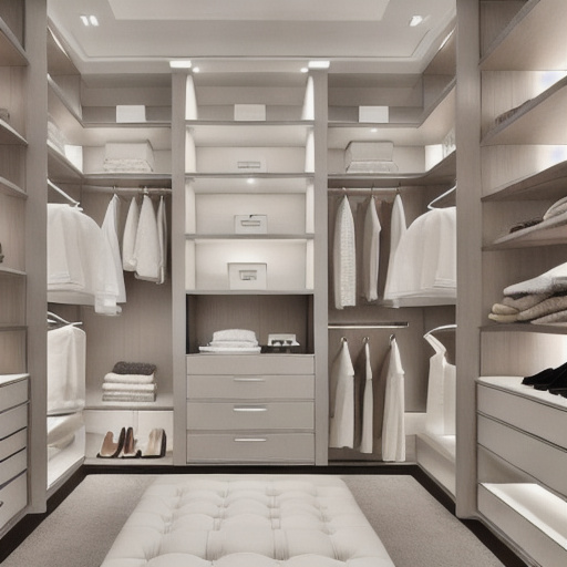 Transitional Walk-in Closet