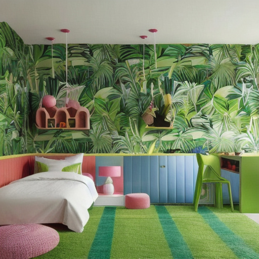Tropical Kids Room