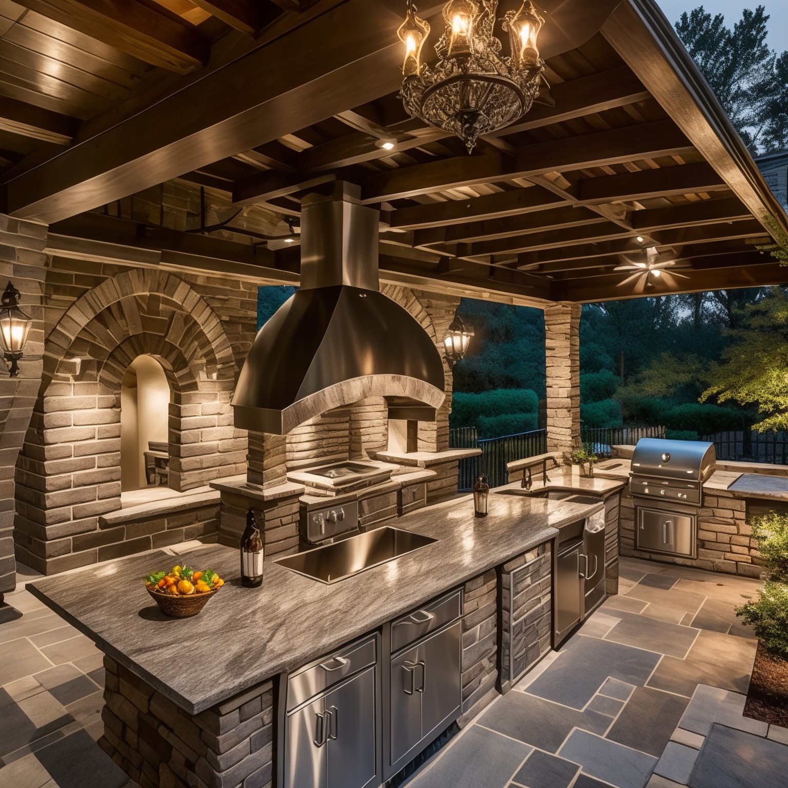 wiktoriański Outdoor Kitchen