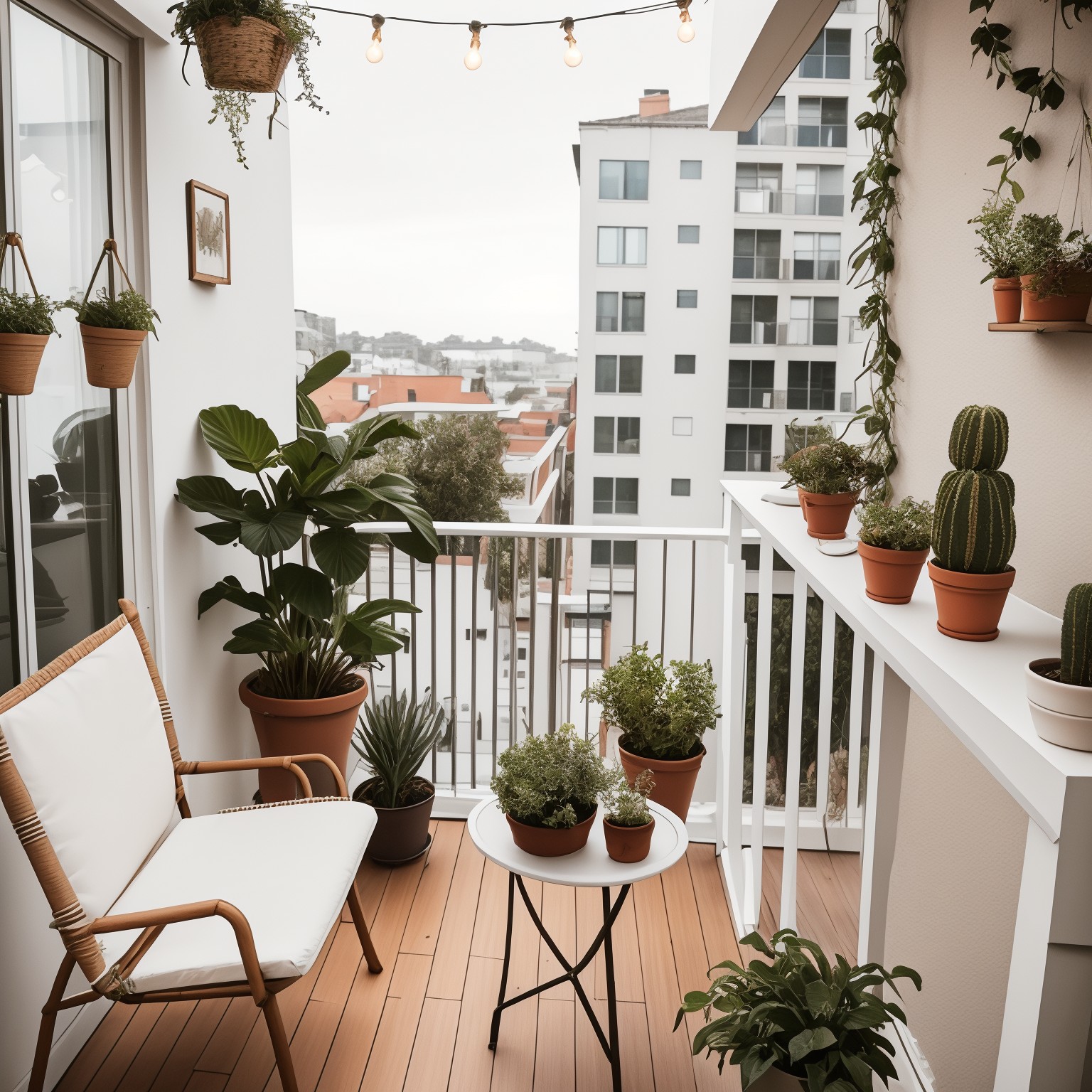 Warm Minimalism Balcony