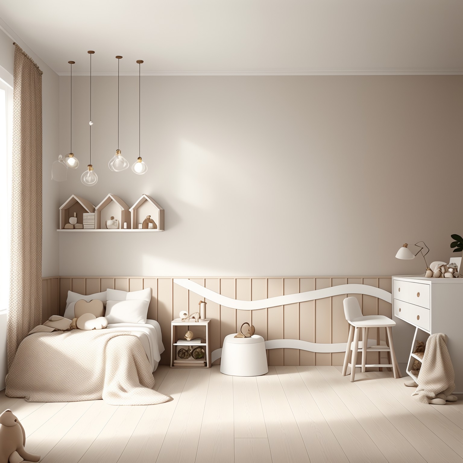 Warm Minimalism Kids Room