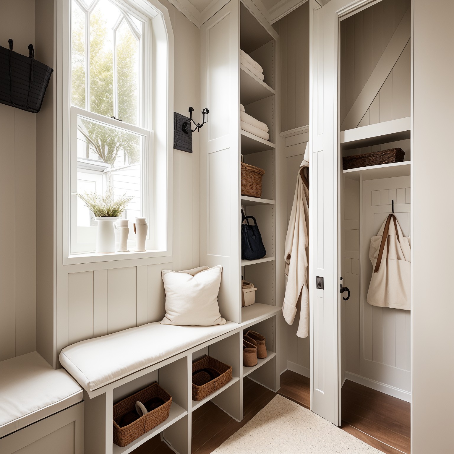 Warm Minimalism Pomieszczenie gospodarcze