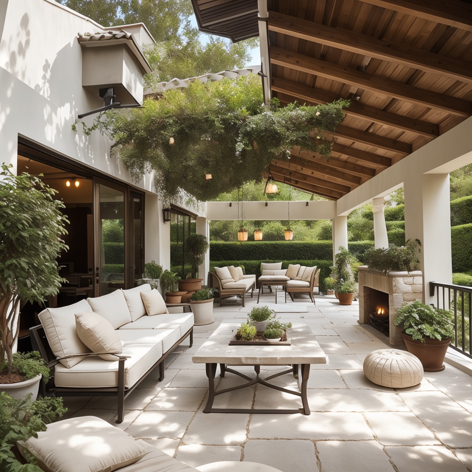 Warm Minimalism Patio