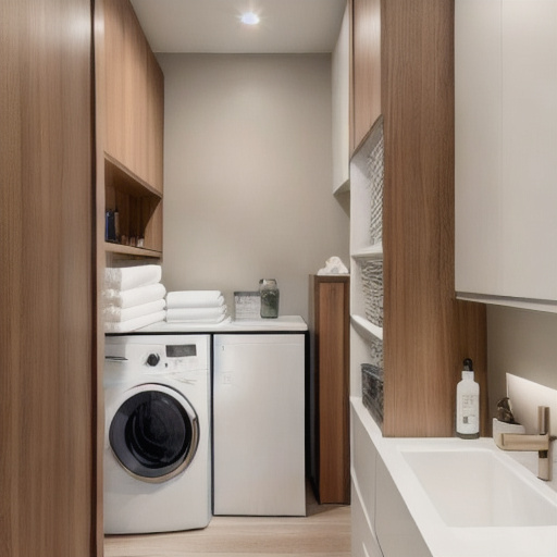 Zen Laundry Room