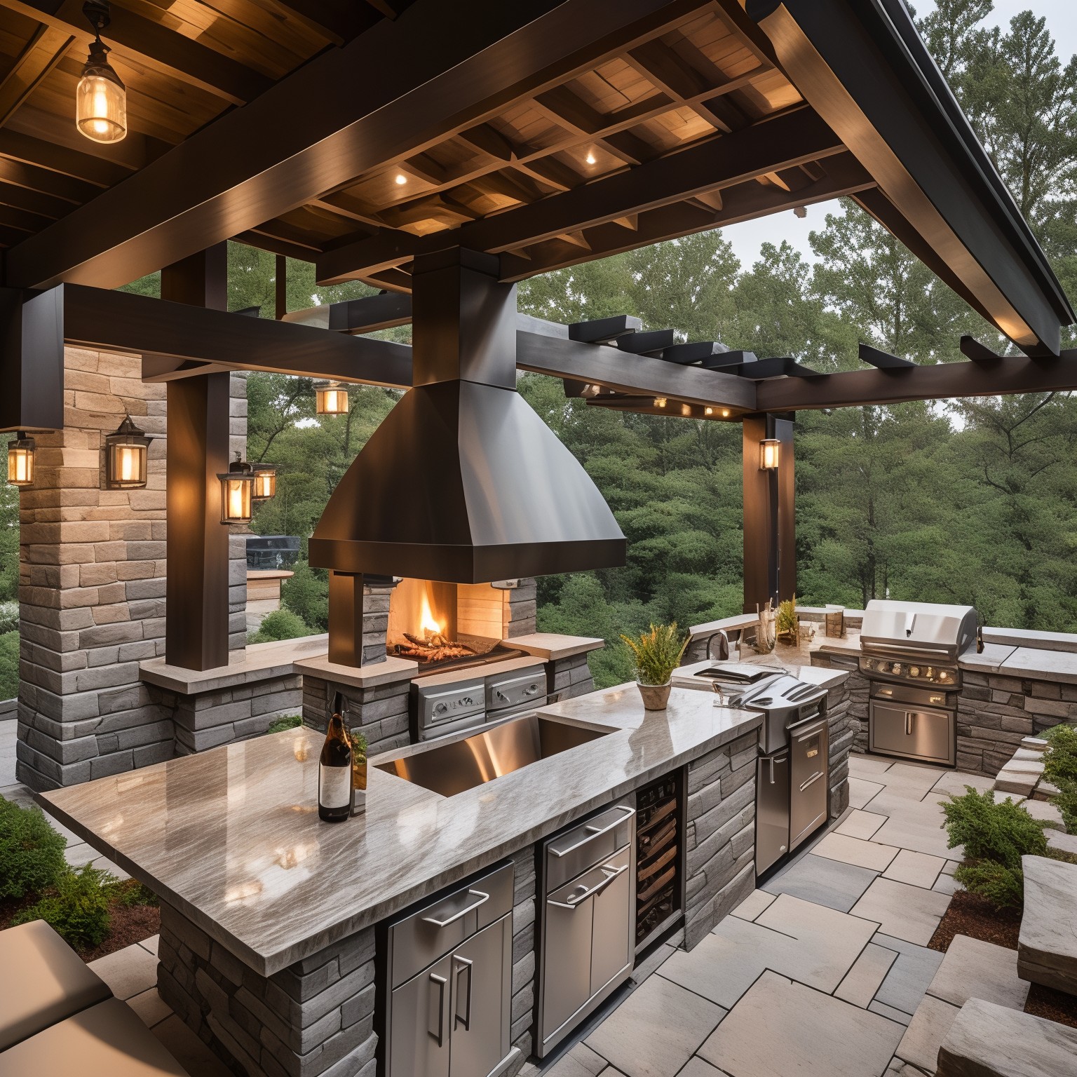 Zen Outdoor Kitchen